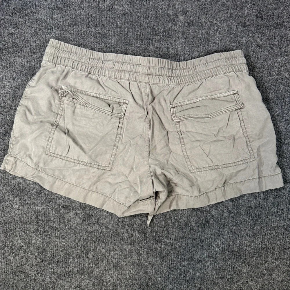 Vineyard Vines Shorts Womens Small S Khaki Tencel Drawstring Elastic Waist Short